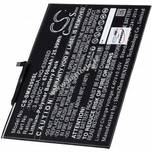 Batterie adapte  la tablette Samsung Tab A8 10.5, SM-X200, SM-X205, type HQ-6300SD