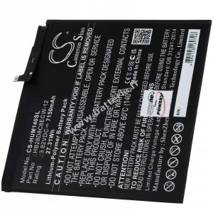 Batterie adapte  la tablette Huawei MatePad 10.4 2020, BAH3-W09, type HB28D8C8ECW-12