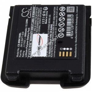 Batterie adapte au lecteur de codes-barres M3 Mobile BK10 type BK10-BATT-S34