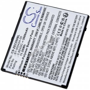 Batterie adapte au lecteur de codes-barres Zebra EC50 EC55 Type BT-000424-00