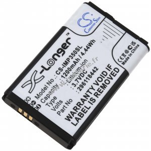 Batterie adapte au terminal de paiement Ingenico iMP350 iSMP Companion type 296118442