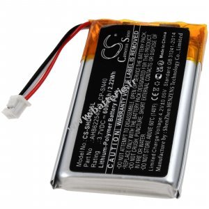 Batterie compatible avec les casques sans fil Sennheiser Momentum 2.0, 3.0, type AHB622540N1