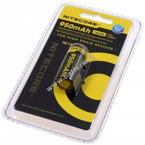 Nitecore Batterie Li-Ion Type 16340 NL169 950mAh