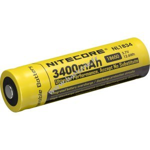 Nitecore Accu Li-Ion type 18650 3400mAh NL1834 Original