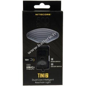 Nitecore TINI 2 Lampe de poche porte-cls  LED, 500 lumens