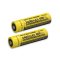 2x Nitecore Batterie Li-Ion 18650 3400mAh NL1834 protge