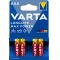 Varta Piles AAA LR03 Alcaline Micro Longlife Max Power 1,5V blister de 4