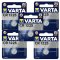 5x pile bouton au lithium, batterie Varta CR1225 5x 1 blister