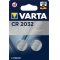 Pile bouton au lithium Varta CR2032, remplace DL2032 IEC CR2032 Blister de 2 pices