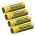 4x Nitecore Batterie Li-Ion 18650 3400mAh NL1834 protge