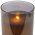 Lot de 3 bougies LED en cire vritable dans un verre