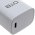 Adaptateur de charge avec USB-C Type-C 5V 3,0A Blanc pour appareils avec port de charge USB-C