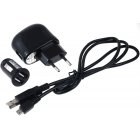 Alimentation lectrique USB 2,1A + 2.0 cble USB haute vitesse   with Micro-USB & Adaptateur de chargement pour voiture 2x USB