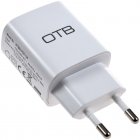 Adaptateur de charge avec USB-C Type-C 5V 3,0A Blanc pour appareils avec port de charge USB-C